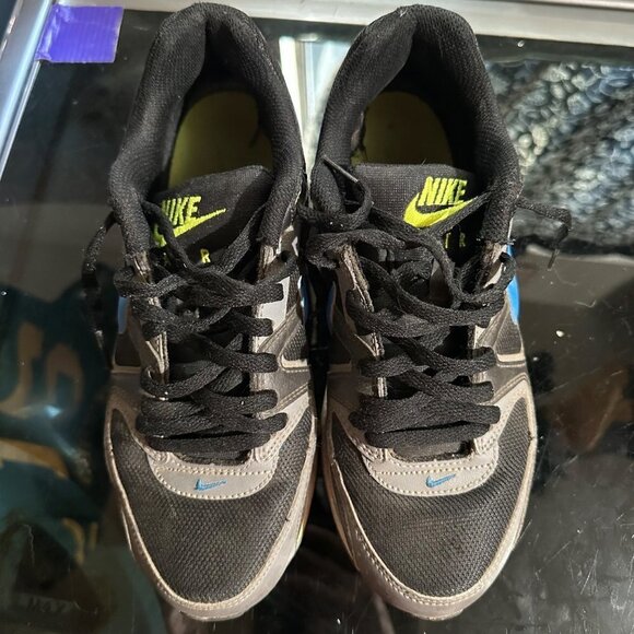 Nike Air Max 407759-029 2012 Black Blue Check Youth Size 5.5 - Picture 14 of 16